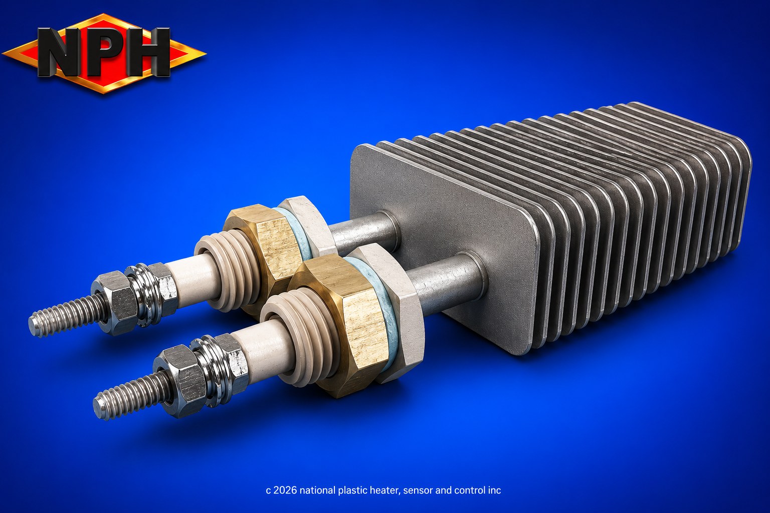 Tubular Heater With Rectangular Fins